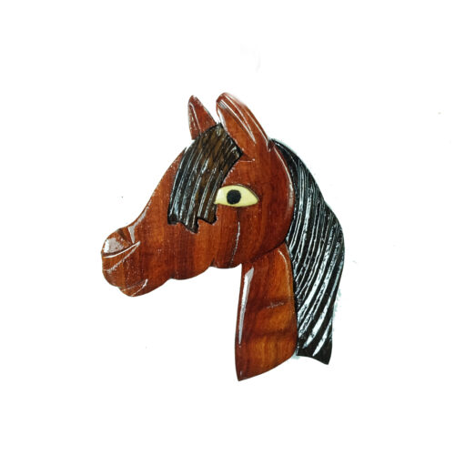 Horse Head Animal Intarsia - IntarsiaCrafts