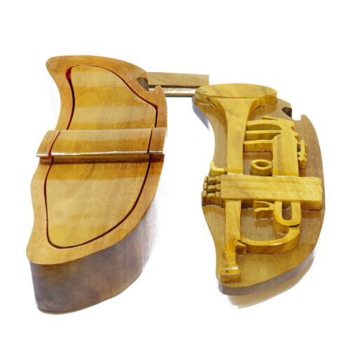 A Trumpet Intarsia Puzzle Box 2 - IntarsiaCrafts