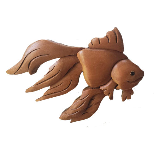 Betta Fish Intarsia Ornament - IntarsiaCrafts