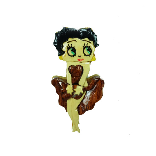 Betty Boop Intarsia Magnet - IntarsiaCrafts