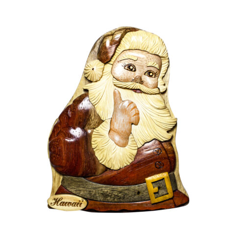 Big Santa Claus Intarsia Ornament - IntarsiaCrafts