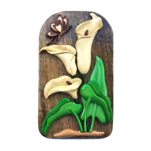 Calla Lilies Intarsia Puzzle Box - IntarsiaCrafts