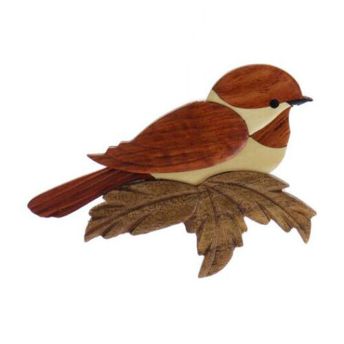 Chickadee Intarsia Ornament - IntarsiaCrafts