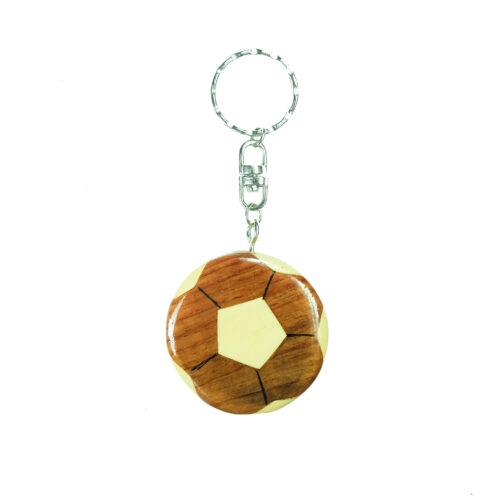 Classic Footbal Intarsia Keychain - IntarsiaCrafts