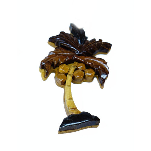 Coconut Tree Intarsia Ornament - IntarsiaCrafts