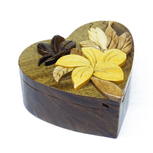 intarsiacrafts flower heart wooden intarsia puzzle box 2