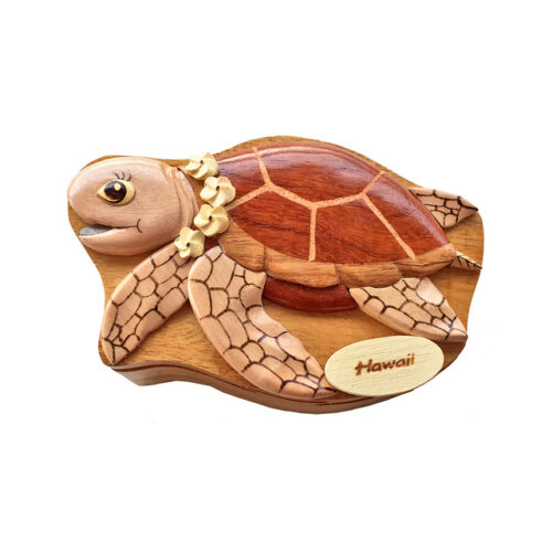 Hawaiian Turtle Intarsia Ornament - IntarsiaCrafts