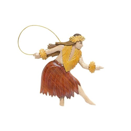 Hula Dancer Intarsia Ornament - IntarsiaCrafts