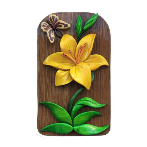 Lily In Bloom Intarsia Puzzle Box - IntarsiaCrafts