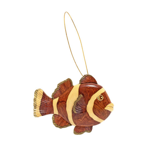 Nemo Clownfish Intarsia Ornament - IntarsiaCrafts