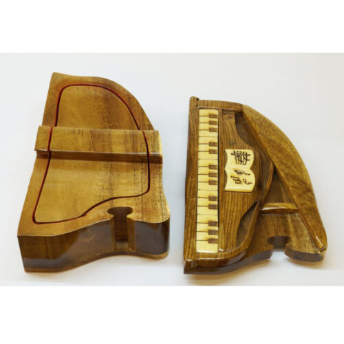 Intarsiacrafts - piano intarsia puzzle box