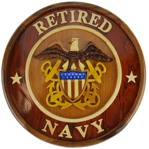 Retire Navy Seal Intarsia Wall Decor - IntarsiaCrafts