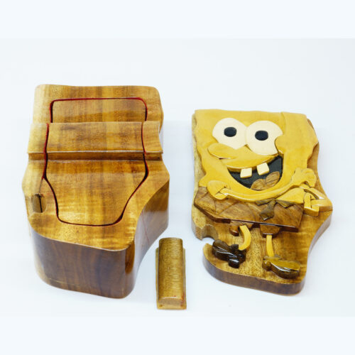 Spongebob SquarePants Intarsia Puzzle Box 1 - IntarsiaCrafts