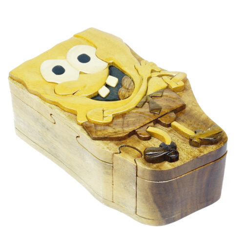 Spongebob SquarePants Intarsia Puzzle Box 3 - IntarsiaCrafts