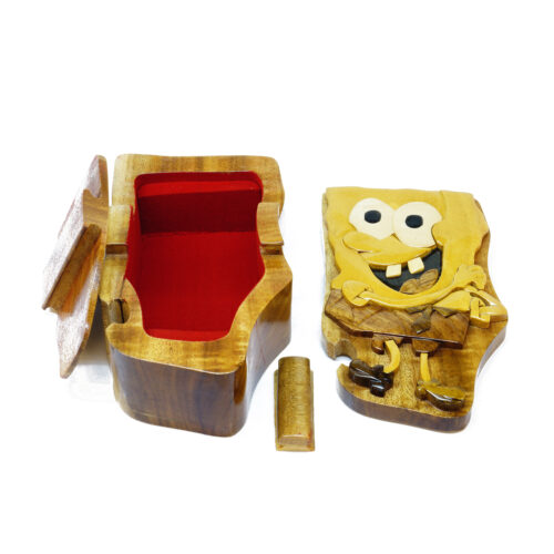 Spongebob SquarePants Intarsia Puzzle Box 4 - IntarsiaCrafts