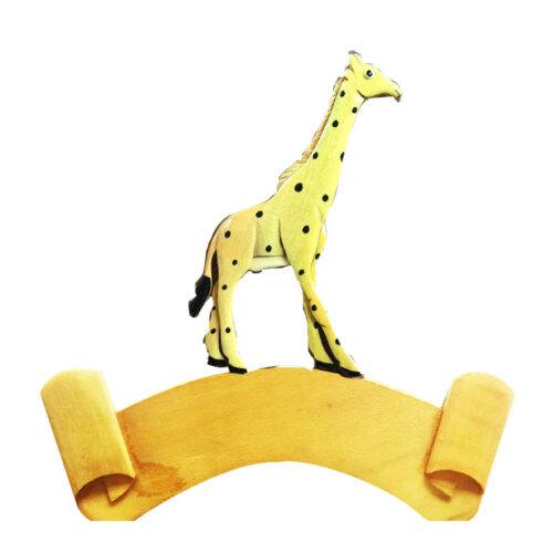 Whimsical Giraffe Intarsia Room Sign - IntarsiaCrafts