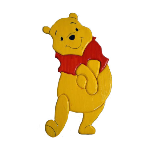 Winnie The Pooh Intarsia Magnet - IntarsiaCrafts