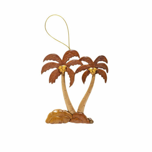 Majestic Palm Trees Intarsia Ornament