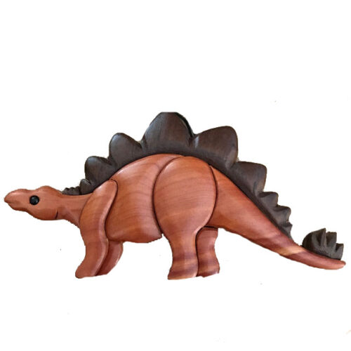 Stegosaurus Intarsia Ornament - IntarsiaCrafts