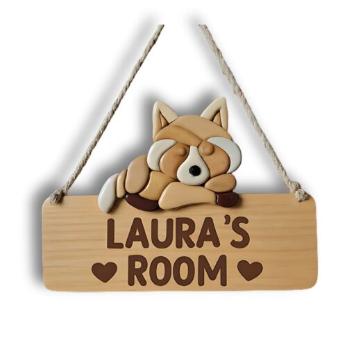 wooden bedroom door signs for boys