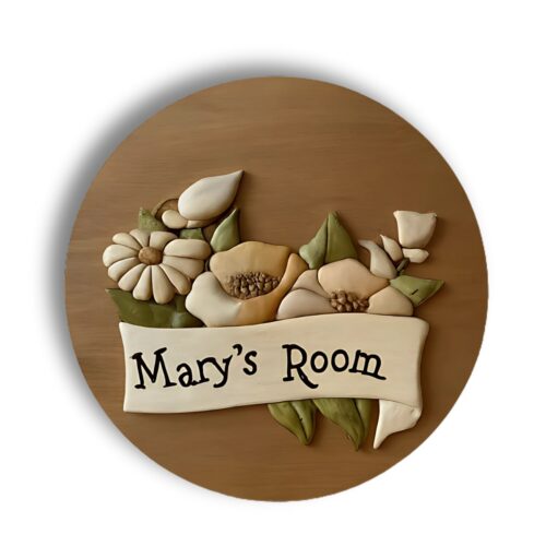 wooden bedroom door signs for girls