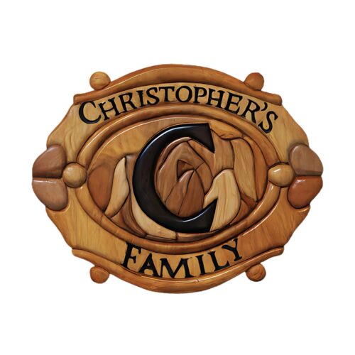 letter c for custom family name signs