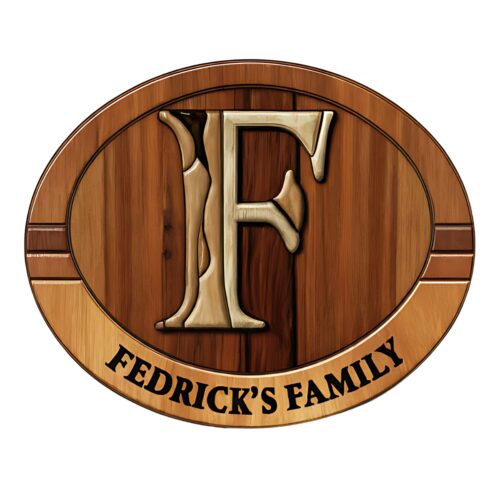 letter f for custom wooden family name signs