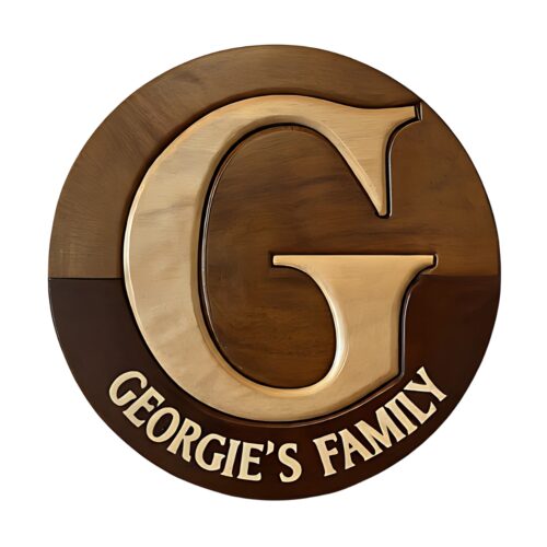 letter g for custom wooden family name signs