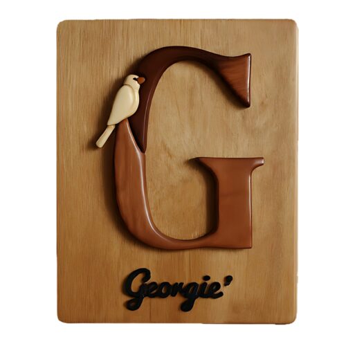 letter g for custom wooden family name signs