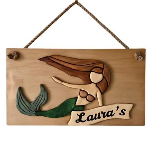 wooden bedroom door signs for girls