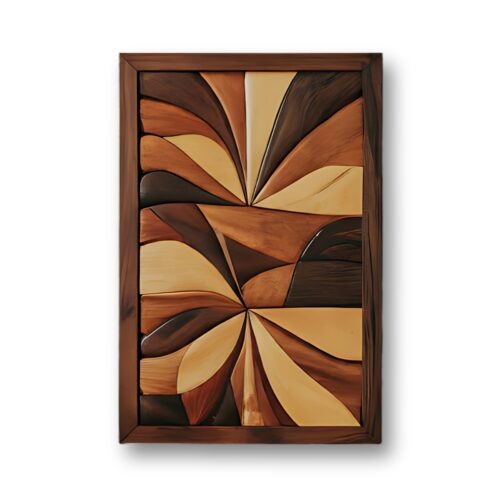 the stylized mid century modern wood wall art