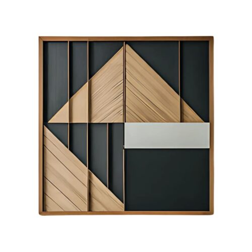 apex geometric abstraction wood wall art