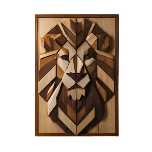 regal majesty geometric wood wall art