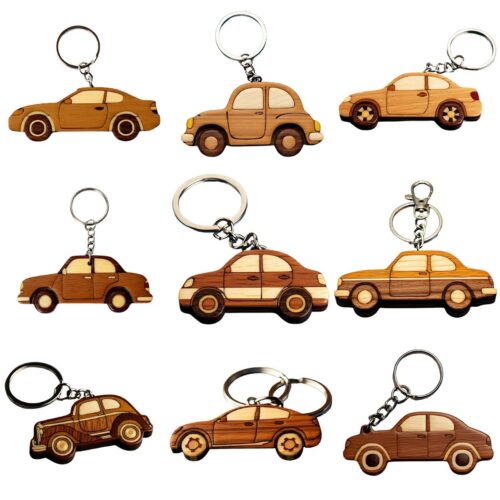 wooden car keychain collection for sale