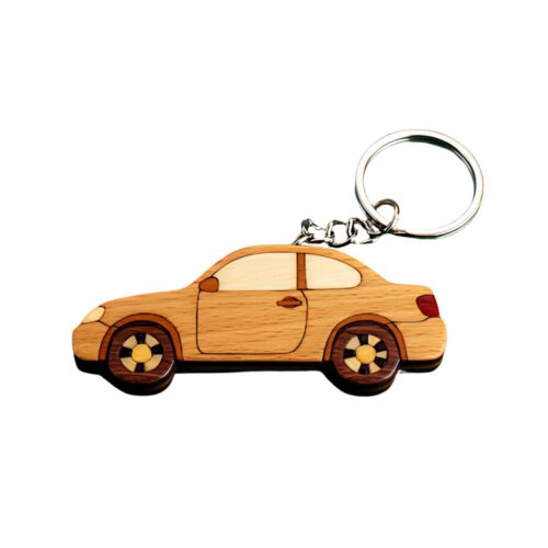 wooden car keychain wholesale 3