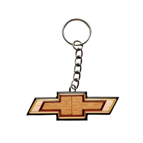 wooden car logo keychain wholesale chevrolet