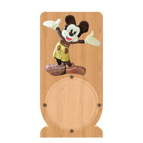 intarsia wooden piggy bank "cheerful mickey mouse" 1