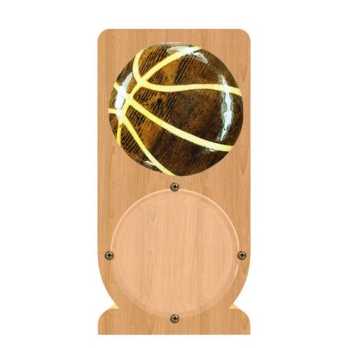 intarsia wooden piggy bank money saving box "basketball designs"