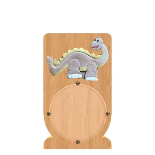 intarsia wooden piggy bank money saving box "dinosaur"