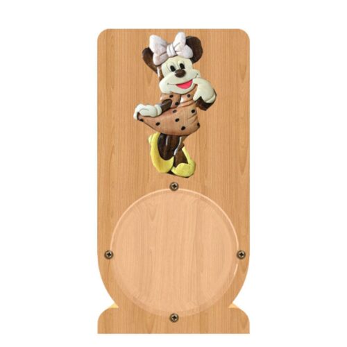 intarsia wooden piggy bank money saving box "minnie mouse" 1