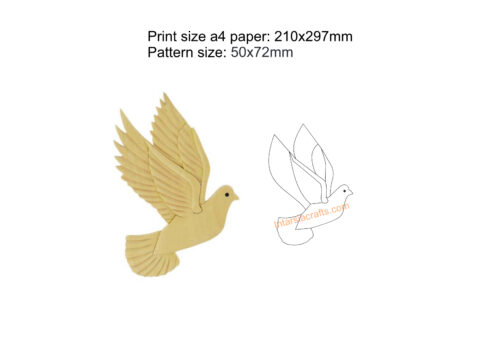 a dove free intarsia pattern