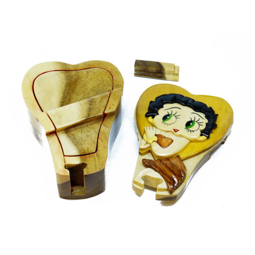 heart of betty boop intarsia puzzle box 2