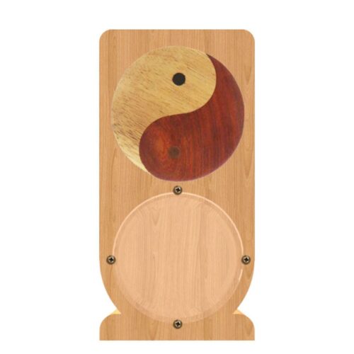 intarsia wooden piggy bank "yin yang"