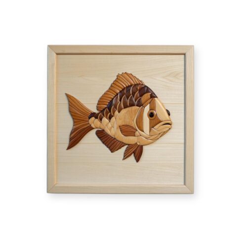 intarsia wooden fish wall decor "bream beauty"