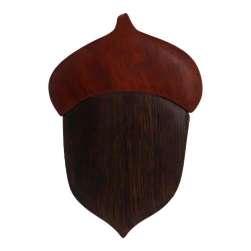 acorn rustic nut intarsia wooden ornament
